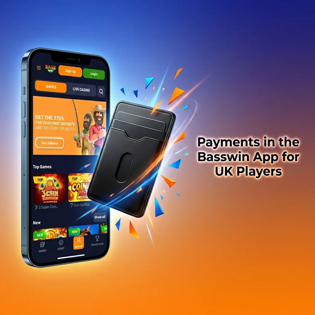 Payment methods available in the Basswin app for UK players